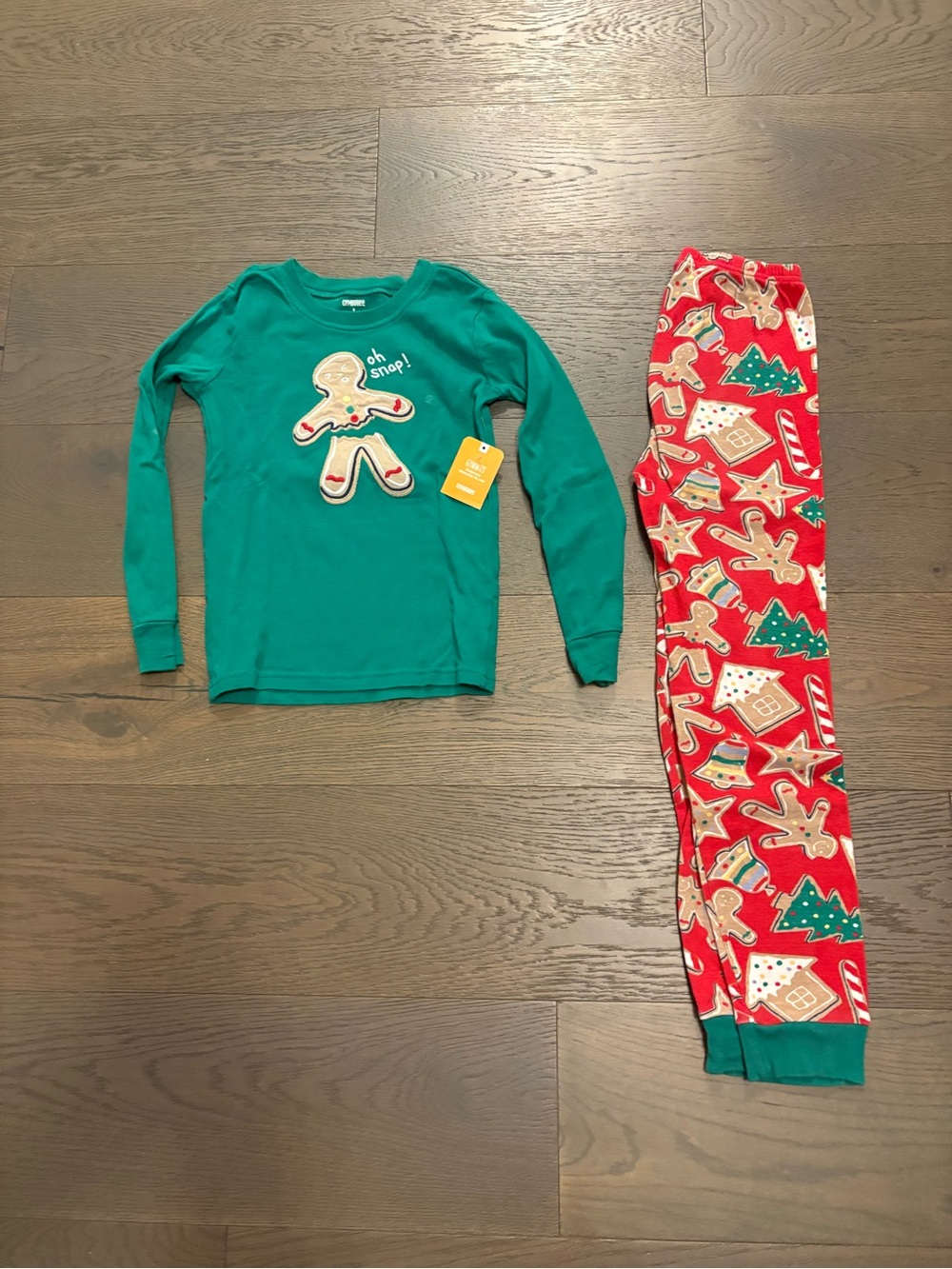 Gymboree girls holiday gingerbread pjs sz 8 NWT